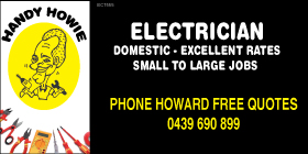 HANDY HOWIE - DOMESTIC ELECTRICAL SERVICES - EXCELLENT RATES