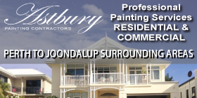 ASTBURY PAINTING - PERTH METRO AND NORTHERN SUBURBS AREAS - RESIDENTAIL AND COMMERCIAL - INSURANCE WORK WELCOME