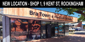 BRA TOWN & West Coast Swimwear 👙 NEW LOCATION - 1/9 KENT STREET ROCKINGHAM, FITTING SPECIALISTS SIZES 8-34 CUP SIZES AA-K 🛒 SHOP INSTORE OR ONLINE QUALITY AFFORDABLE LINGERIE