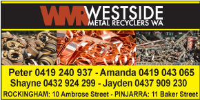 WESTSIDE METAL RECYCLERS WA - OPEN FOR BUSINESS AS USUAL - Pinjarra Rockingham TOP DOLLAR PAID FOR ALL TYPES OF SCRAP METAL