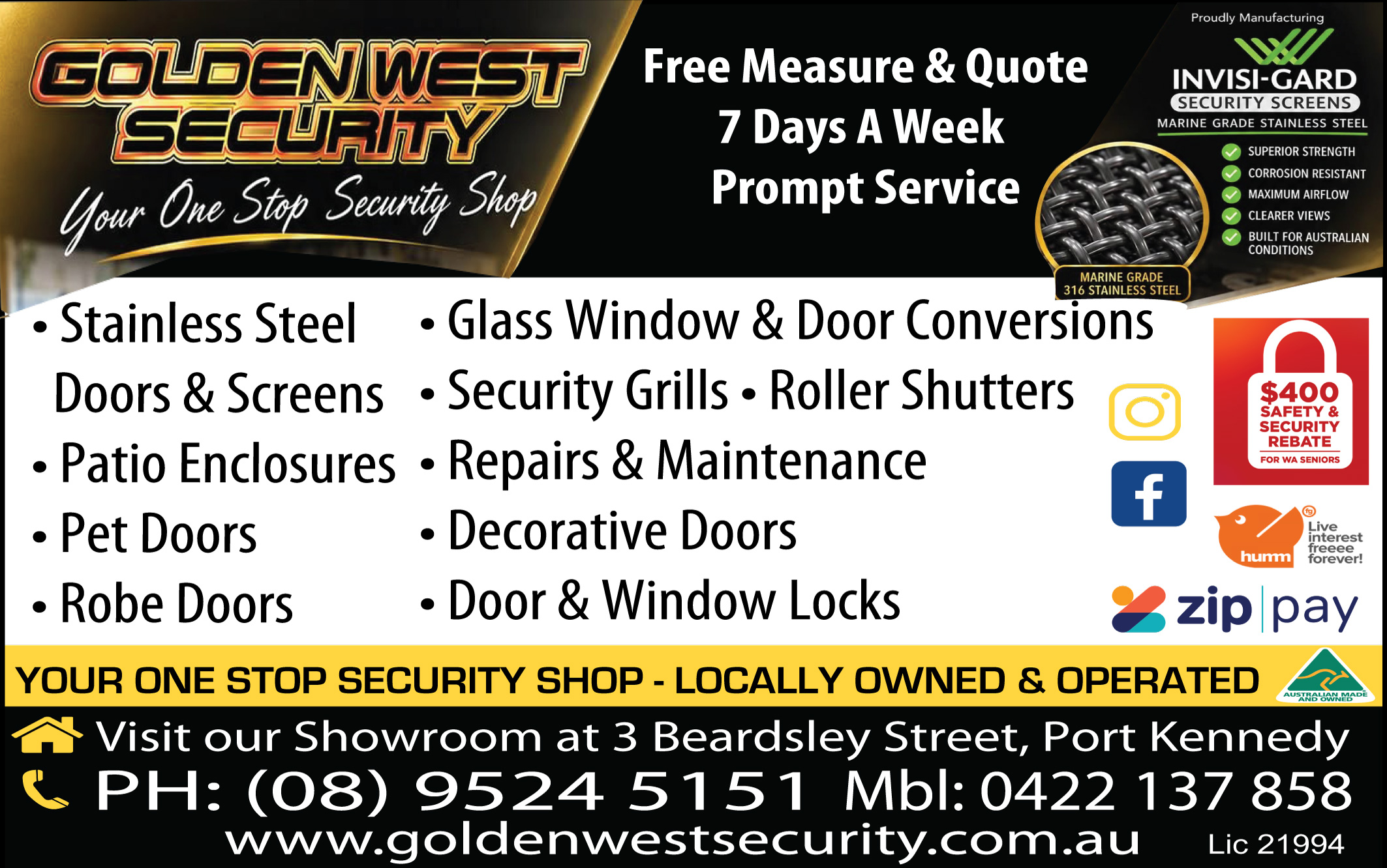 Golden west Security