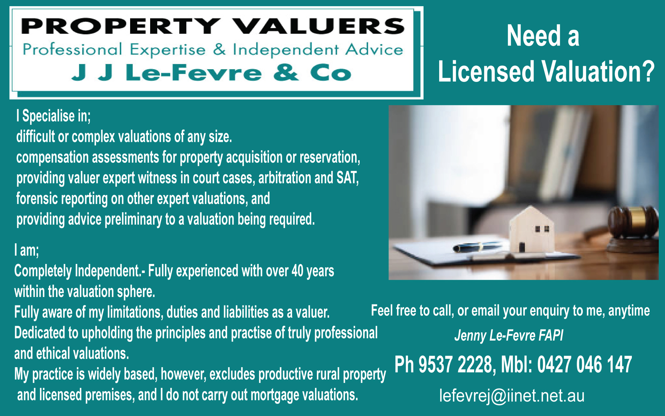 JJ Le-Fevre & Co. Licensed Valuers
