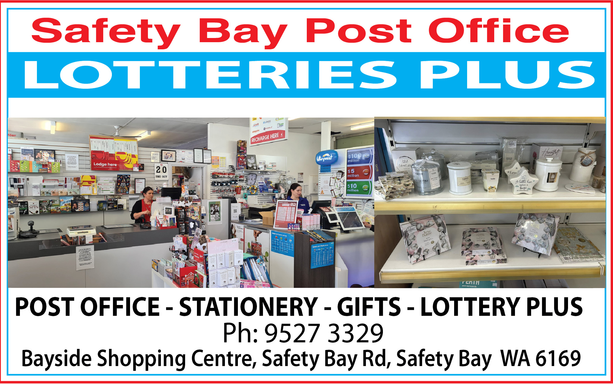 Safety Bay Licensed Post Office & Lotteries Plus Newsagency